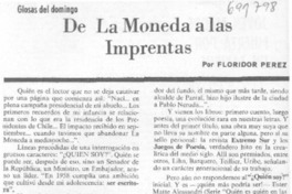 De La Moneda a las imprentas