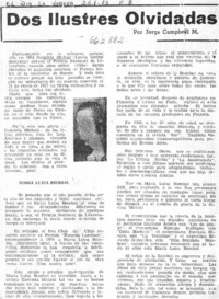 Dos ilustres olvidadas