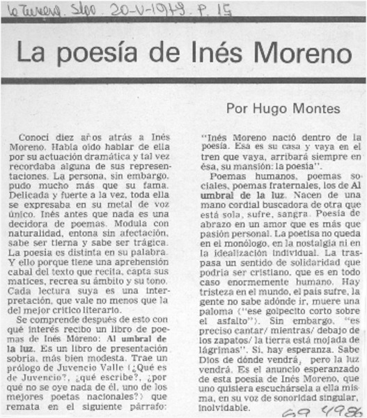 El nóbel para Gabriela.