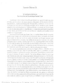 El territorio del texto. Las novelas de Guadalupe Santa Cruz  [artículo] Loreto Chávez O.