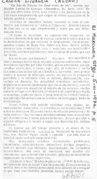 En Isla de Pascua los moai están de pie