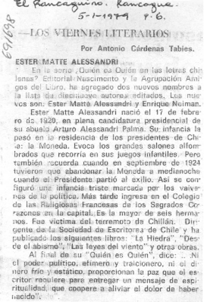 Ester Matte Alessandri