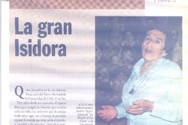 La gran Isidora