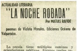 La noche robada"