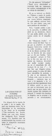 Las Cosas por su nombre.