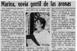 Marina, novia gentil de las arenas