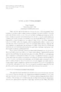 Novelas de Cinthya Rimsky  [artículo] Jorge Guzmán.