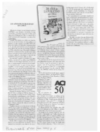 200 años de publicidad en Chile  [artículo]