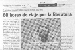 60 horas de viaje por la literatura.