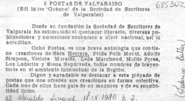 8 poetas de Valparaíso