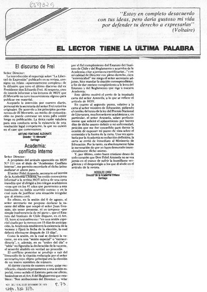 Academia: conflicto interno