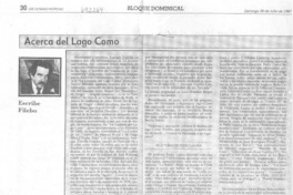 Acerca del Lago Como