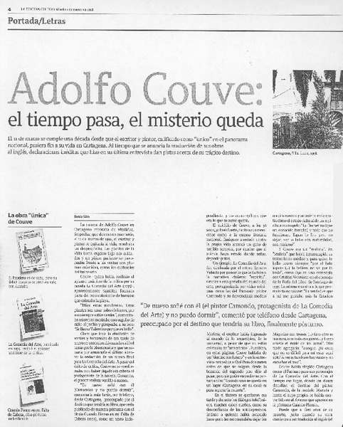 Adolfo Couve: el tiempo pasa, el misterio queda