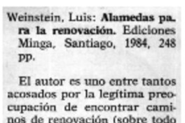Alamedas para la renovación