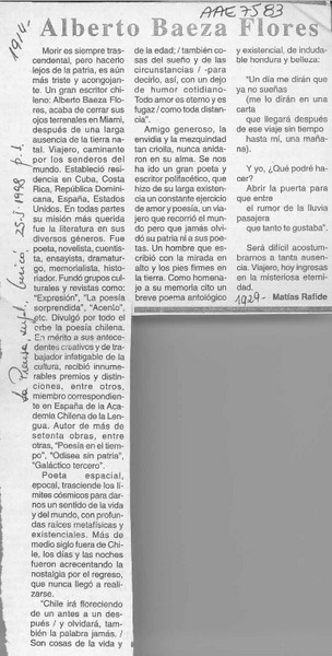 Alberto Baeza Flores