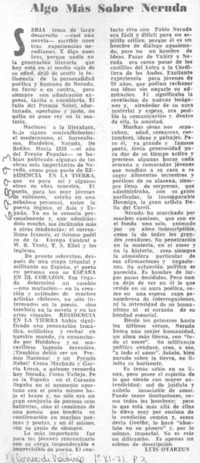 Algo más sobre Neruda