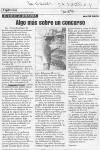 Algo más sobre un concurso  [artículo] Walter Garib