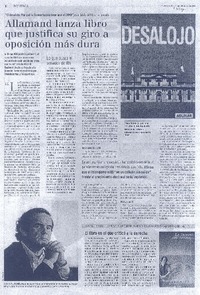 Allamand lanza libro que justifica su giro a oposición más dura