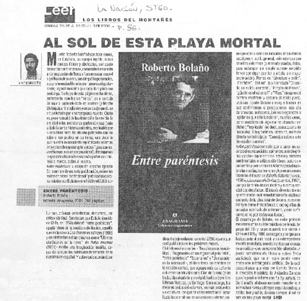 Al sol de esta playa mortal