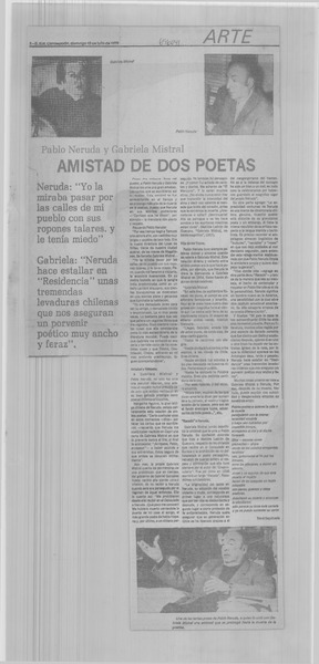 Amistad de dos poetas