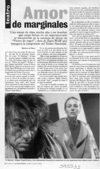 Amor de marginales  [artículo] Marcela de Pablo