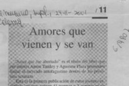 Amores que vienen y se van  [artículo]