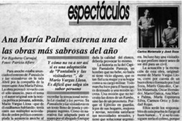 Ana María Palma estrena una de las obras más sabrosas del año