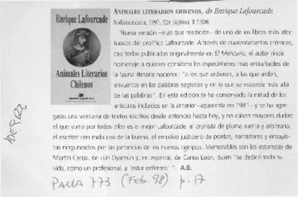 Animales literarios chilenos