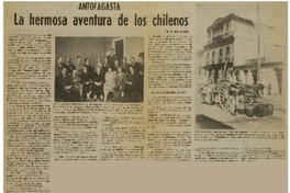 Antofagasta la Hermosa aventura de los chilenos