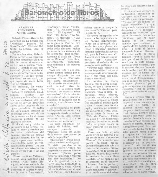 Añañucas, poemas del norte verde