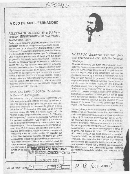 A ojo de Ariel Fernández  [artículo]