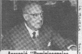 Apareció "Reminiscencias anecdóticas", de Barros Jarpa.  [artículo]