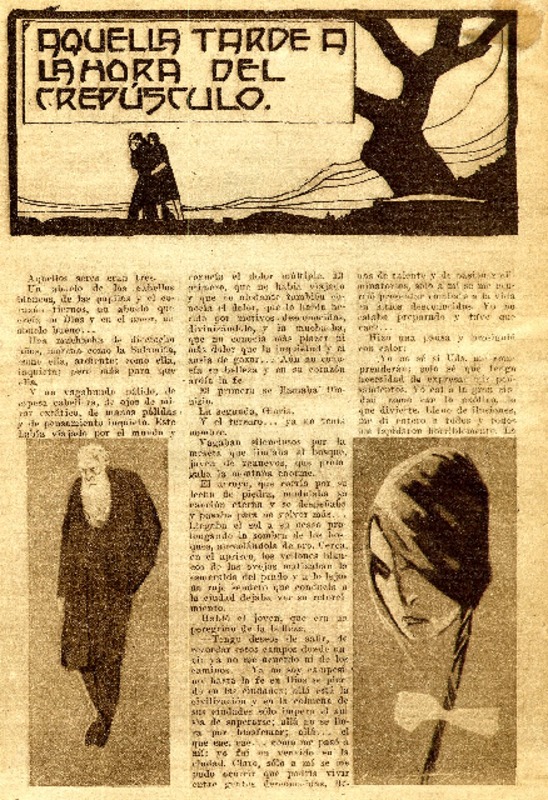 Aquella tarde a la hora del crepúsculo.  [artículo]