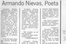 Armando Nievas, poeta