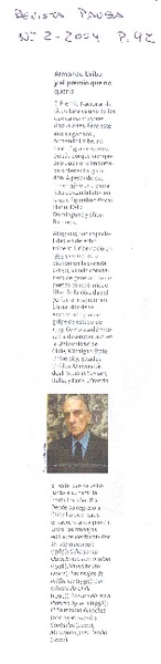 Armando Uribe y el premio que no quería