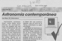 Astronomía contemporánea.