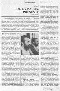 De la Parra, presente : [entrevista]