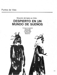 Despierto en un mundo de sueños: [entrevista]