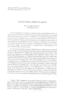 Entrevista a Jorge Guzmán (entrevista)