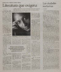 Literatura que oxigena