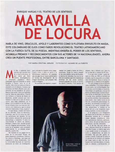 Maravilla de locura : [Entrevista]