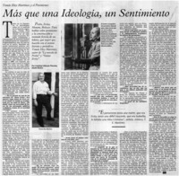 Más que una ideología, un sentimiento: [entrevistas]