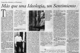 Más que una ideología, un sentimiento: [entrevistas]