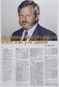 No existe relación alguna entre Irak y Al Qaeda (entrevista)