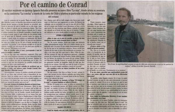 Por el camino de Conrad : [entrevistas]