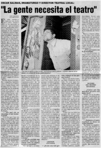 "La gente necesita el teatro" [entrevistas]