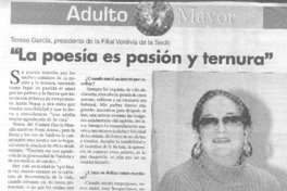 "La Poesía es pasión y ternura"