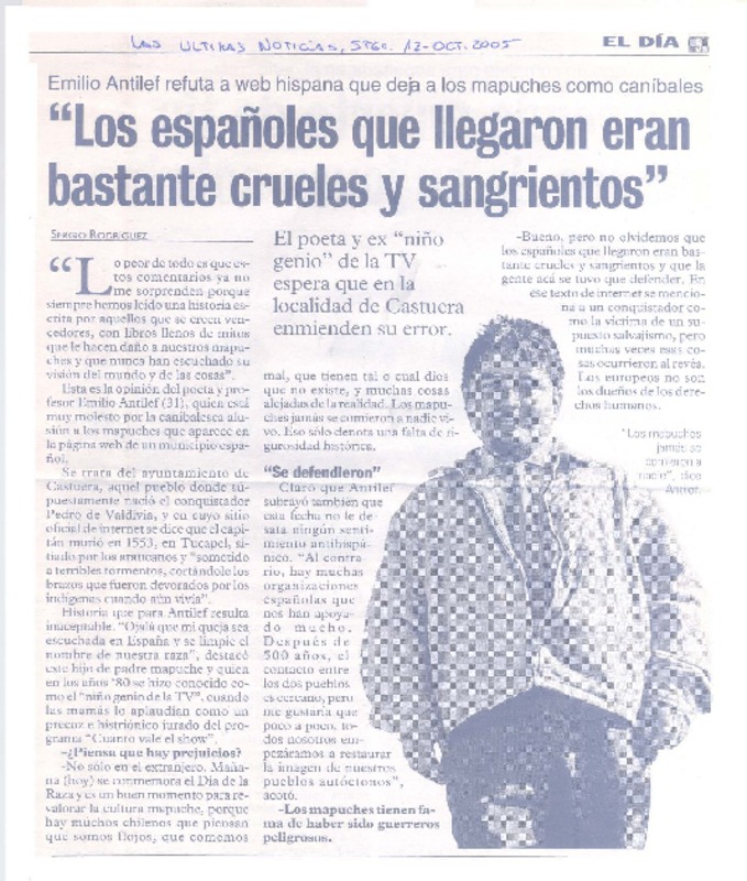 "Los españoles que llegaron eran bastante creueles y sangrientos" (entrevista)