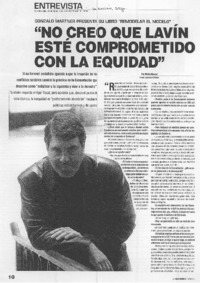 "No creo que Lavín esté comprometido con la equidad" (entrevista)