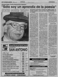 "Sólo soy un aprendiz de la poesía" (entrevista)